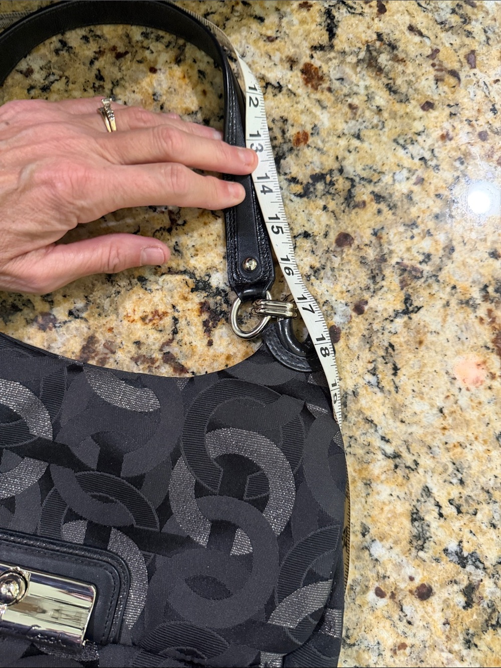 Coach Kristin Op Art Signature Hobo - Picture 9 of 9